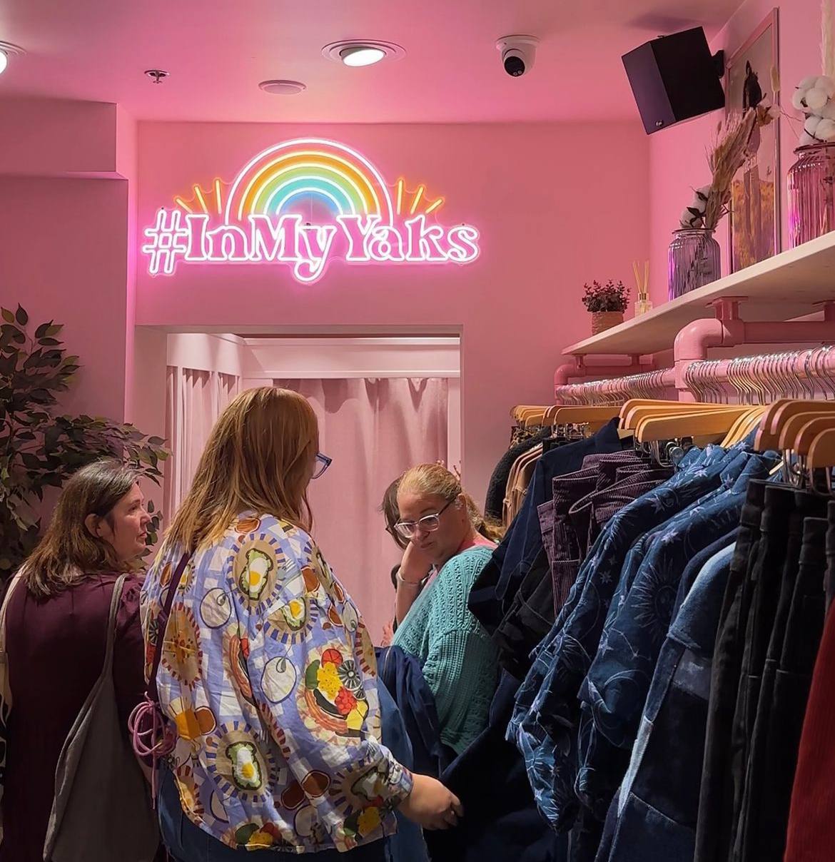 custom neon sign in business interior