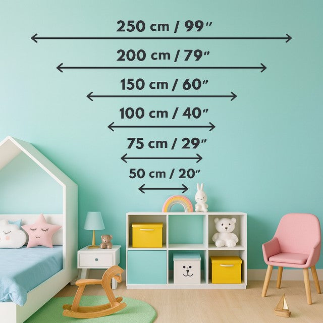 Kids room neon size reference