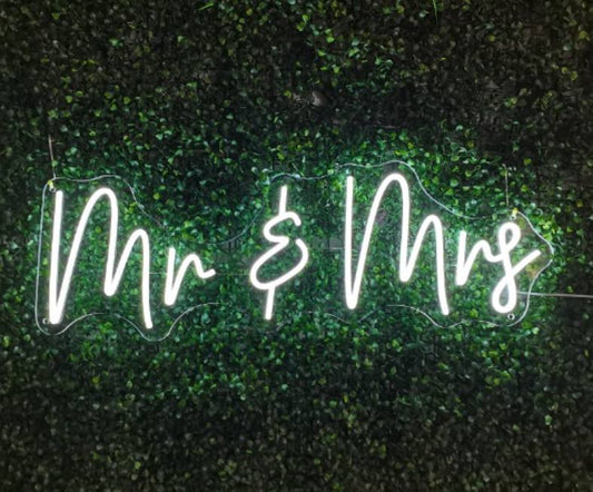 Mr & Mrs Neon Sign