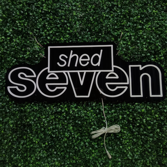 Shed Seven Neon Sign - Exclusive - Neon Now with FREE Remote Contreo, Accessories and Woldwide Delivery.