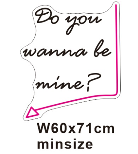 Do You Wanna Be Mine LED Neon Sign - Neon Now with FREE Remote Control, Accessories and Woldwide Delivery.