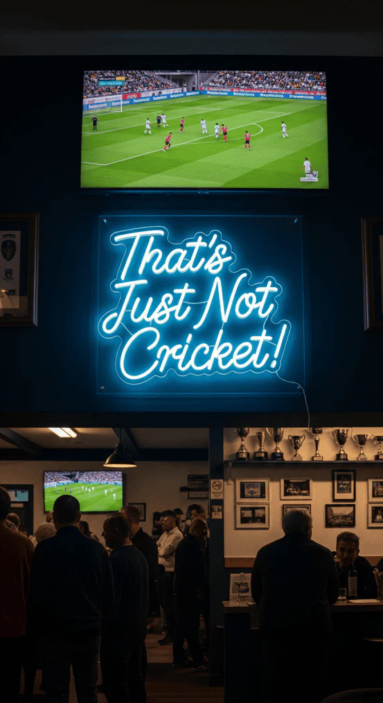 custom neon sign in business interior