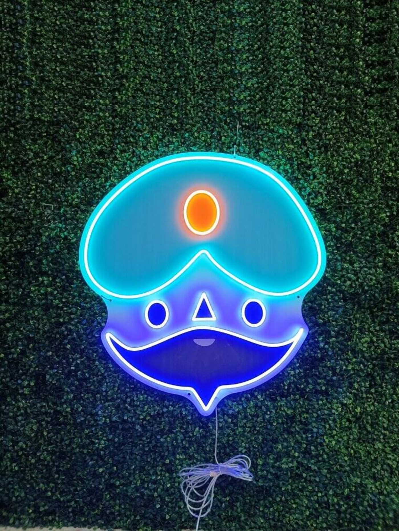 custom neon sign in business interior