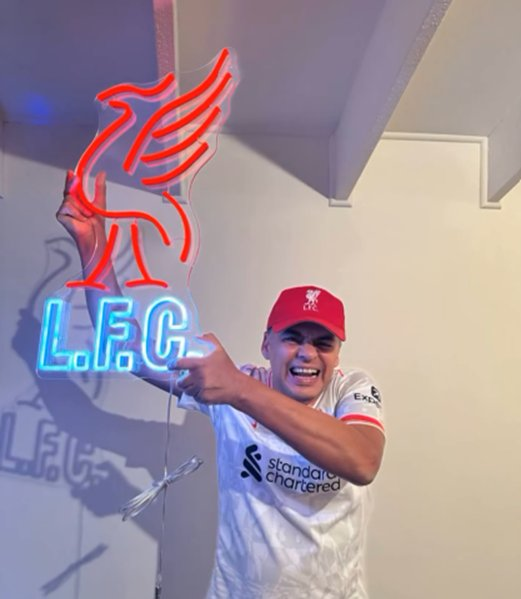 custom neon sign in business interior