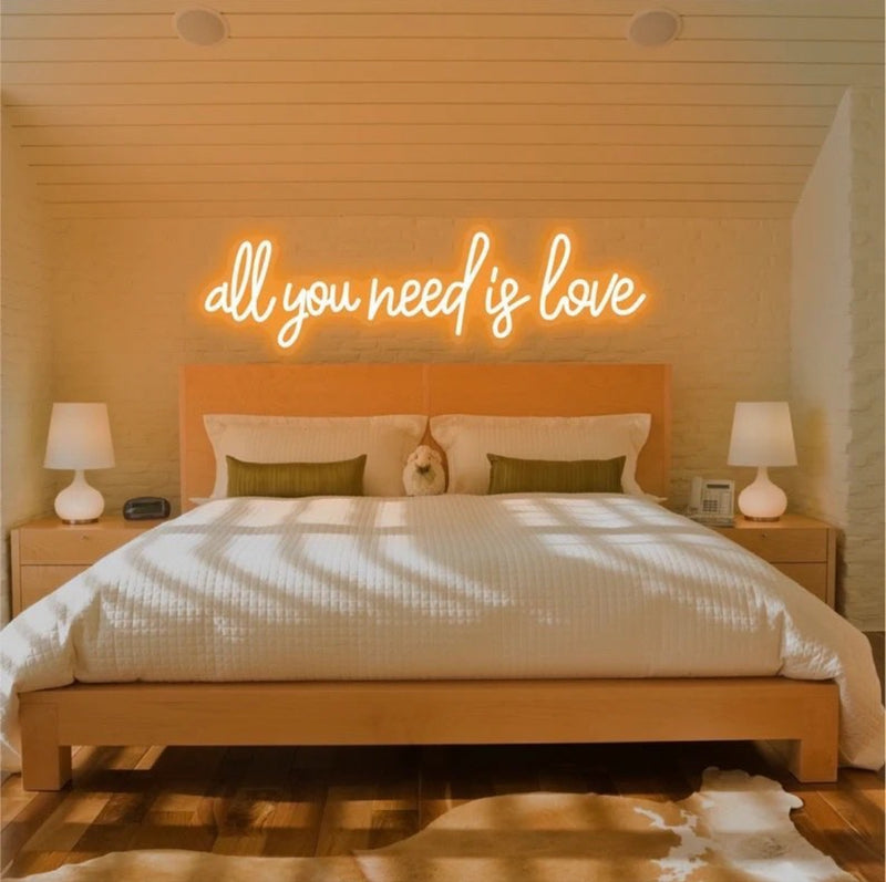 All you need is love neon sign