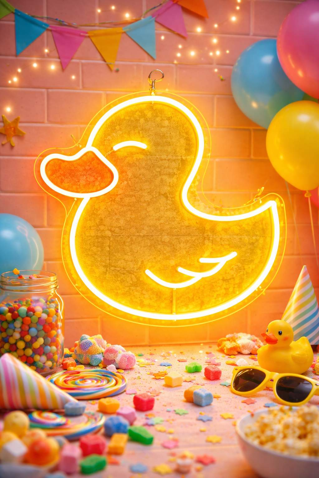 custom neon sign in business interior