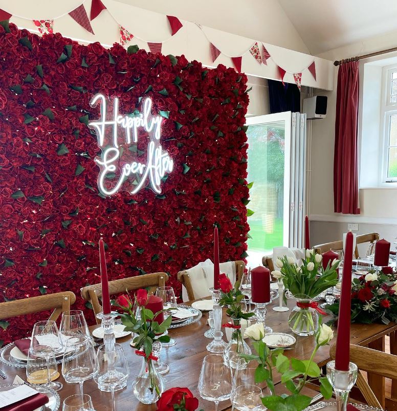 Neon Sign Ideas for the midlands flower wall company who are the most popular and professional flower wall supplier in the UK