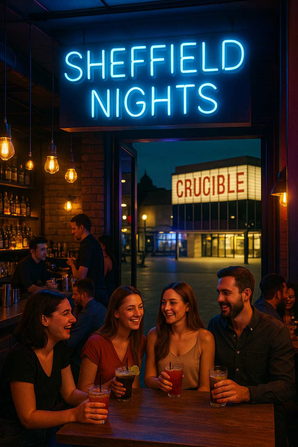 custom neon sign in business interior