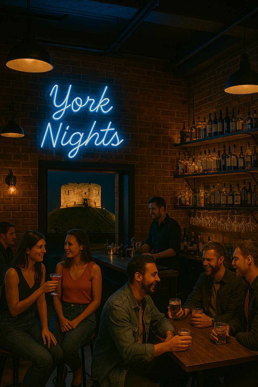 custom neon sign in business interior