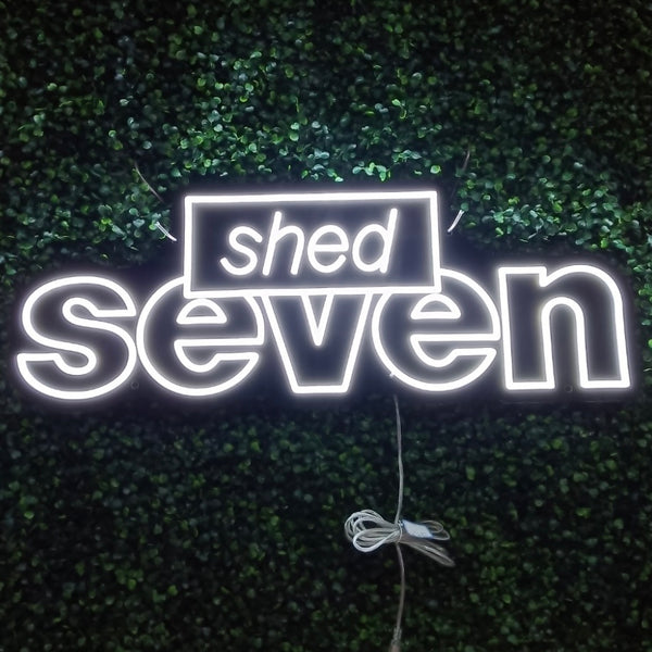 Shed Seven Neon Sign - Exclusive - Neon Now with FREE Remote Contreo, Accessories and Woldwide Delivery.