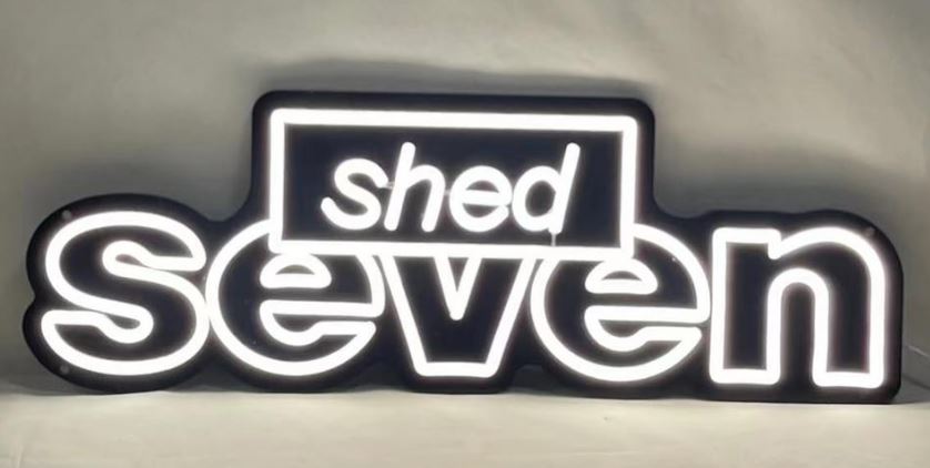 neon sign ideas for britpop band shed seven from york who are chasing rainbows after all these years