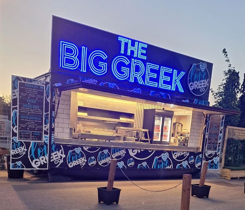 Neon Sign Ideas for The Big Greek Street Food Van