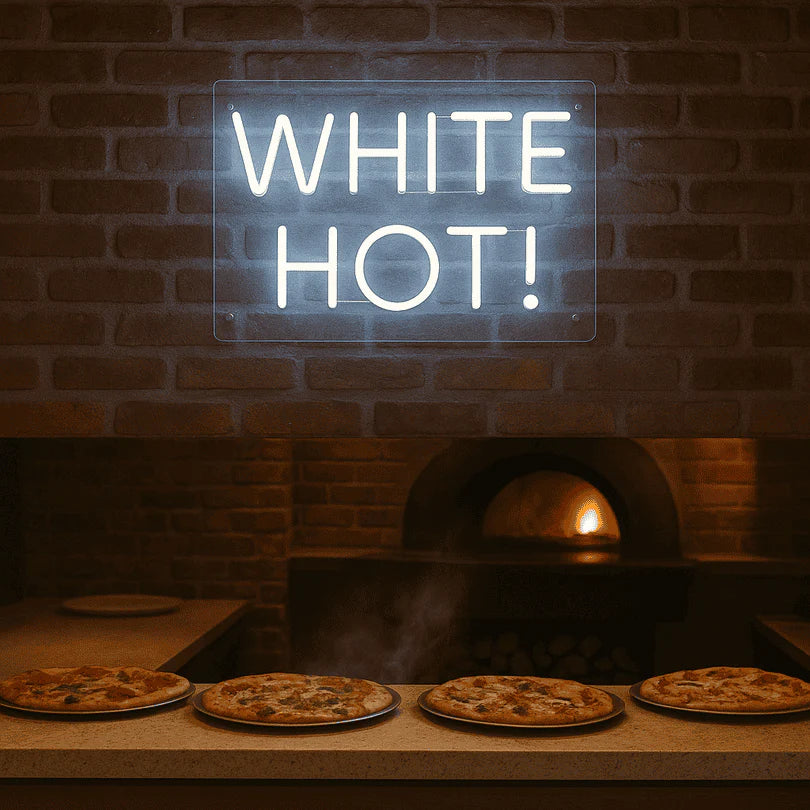 custom neon sign in business interior