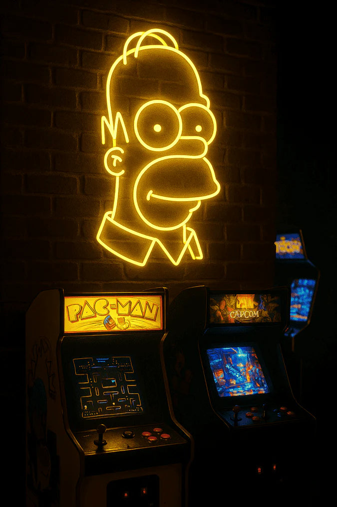 custom neon sign in business interior