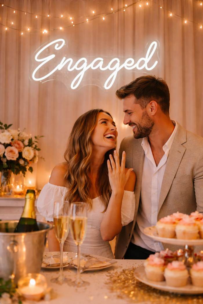 custom neon sign in business interior