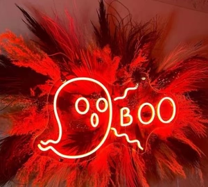 neon sign uses for halloween decoration