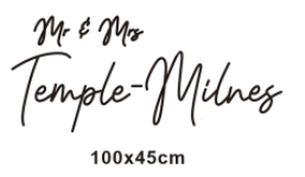 Mr & Mrs Temple-Milnes -  Exclusive - Neon Now with FREE Remote Control, Accessories and Woldwide  Delivery.