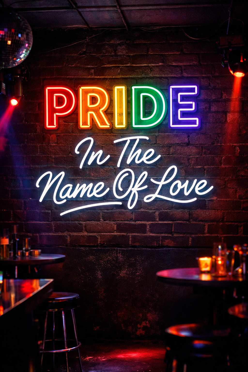 custom neon sign in business interior