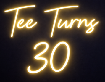 Tee Turns 30 - Exclusive - Neon Now with FREE Remote Control, Accessories and Woldwide  Delivery.