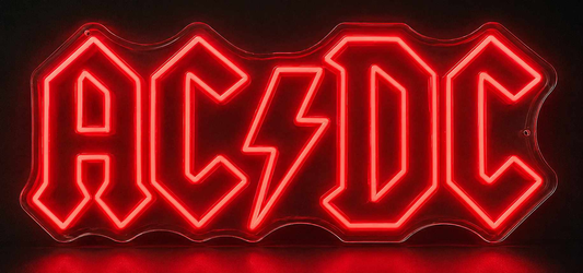ACDC Neon Sign - Neon Now with FREE Remote Control, Accessories and Woldwide  Delivery.