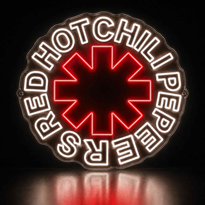 Red Hot Chilli Peppers Neon Sign - Neon Now with FREE Remote Control, Accessories and Woldwide  Delivery.