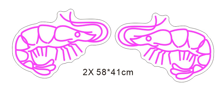 2 x PRAWNS - Exclusive - Neon Now with FREE Remote Control, Accessories and Woldwide  Delivery.