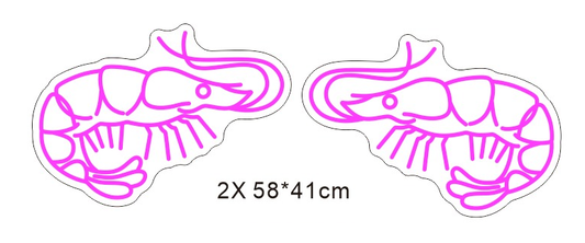 2 x PRAWNS - Exclusive - Neon Now with FREE Remote Control, Accessories and Woldwide  Delivery.