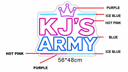KJ'S ARMY - Exclusive - Neon Now with FREE Remote Control, Accessories and Woldwide  Delivery.