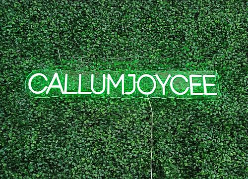Neon sign ideas for callum joyce who used to be popular 