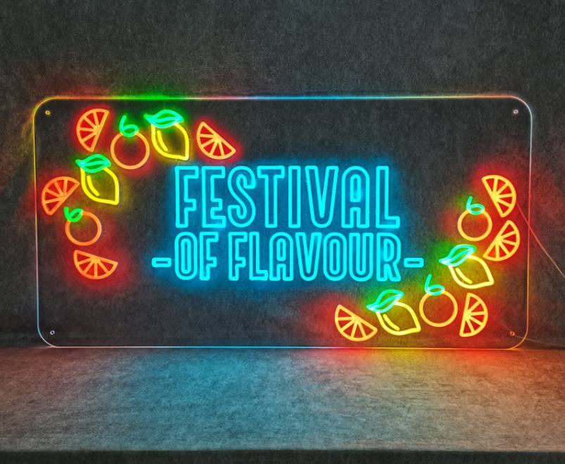 Neon sign ideas for Britvic who helped us shake our bottle 