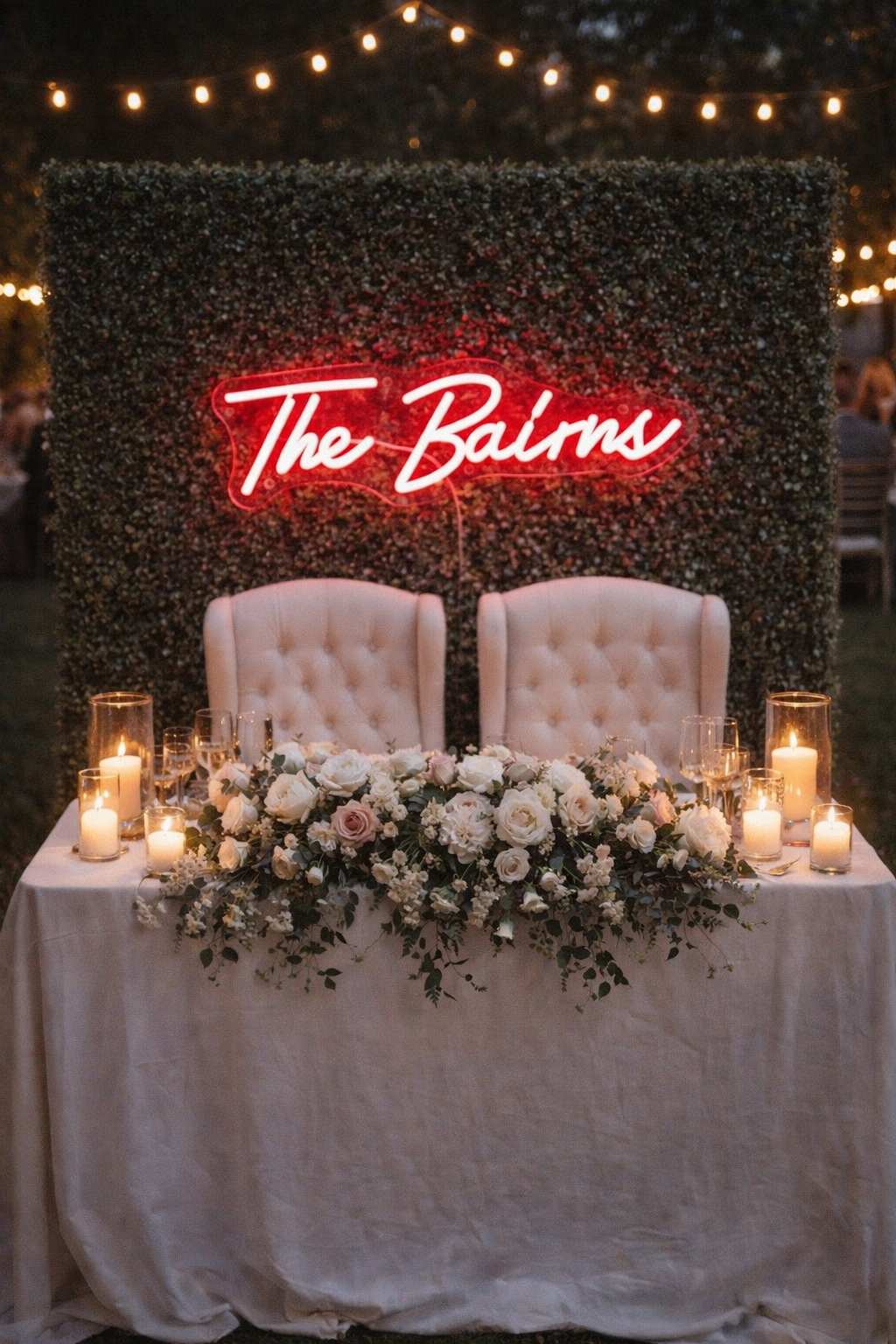 custom neon sign in business interior