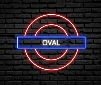 Oval Underground LED Neon Sign